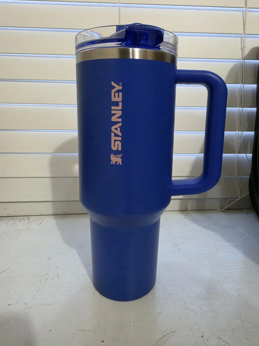 Stanley Blue Insulated Travel Mug with Handle